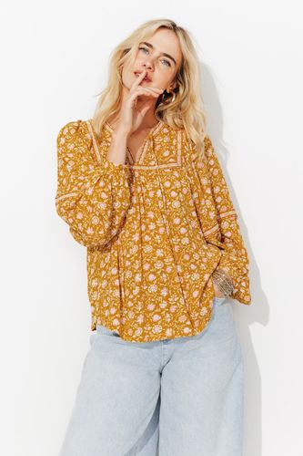Blouse imprimée Imprimé ocre 40 - Promod - Modalova