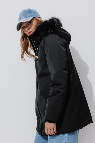 Parka à capuche Noir 34 - Promod - Modalova