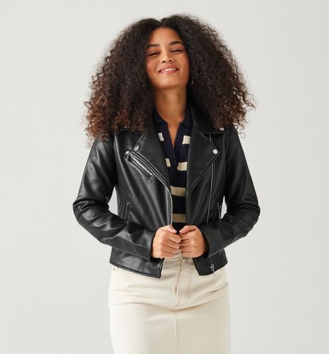 Blouson en simili cuir Noir - Promod - Modalova