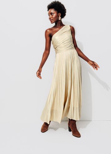 Robe lamée one-shoulder Coloration dorée XL - Promod - Modalova
