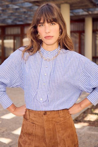 Chemise oversize rayée Rayé marine L - Promod - Modalova