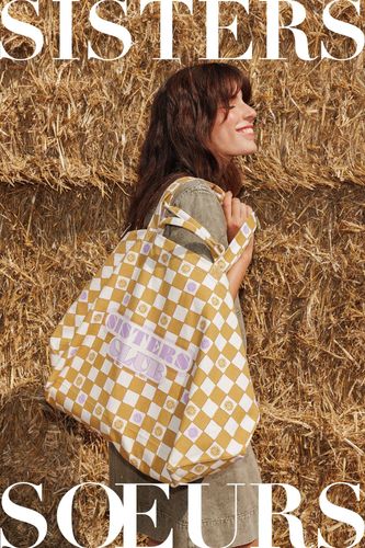 Sac à carreaux SISTERS CLUB Rose fuchsia Unique - Promod - Modalova