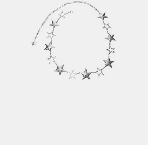 Ceinture en mÃ©tal avec dÃ©tails Ã©toile - Gris Gris S female - Stradivarius - Modalova