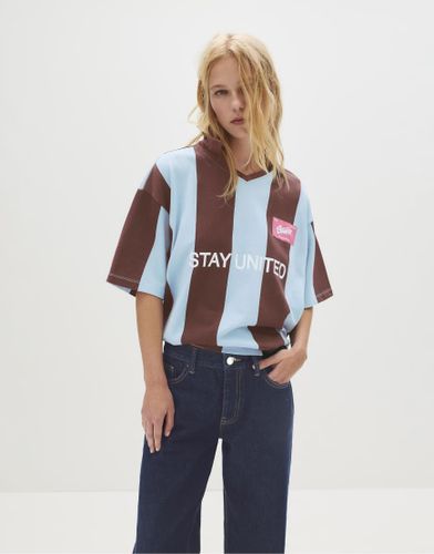 Pull & Bear - STWD - Polo rayÃ© - Marron-Multicolore Multicolore S female - Pull&bear - Modalova