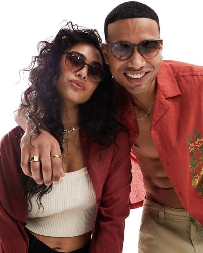 De soleil rondes Ã  motif Ã©caille de tortue - Beige-Neutral Neutral One Size unisex - Ray Ban - Modalova