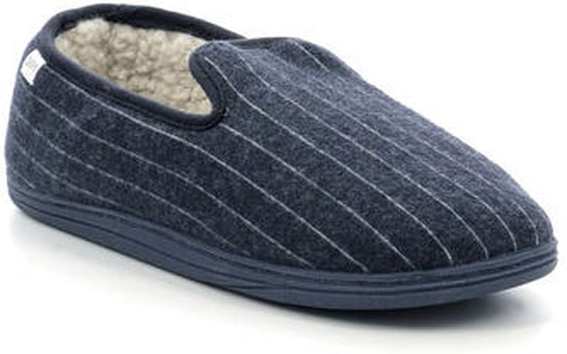 Chaussons bleu marine à rayures - Masculin - Taille 41 Bleu 41 - Dim - Modalova