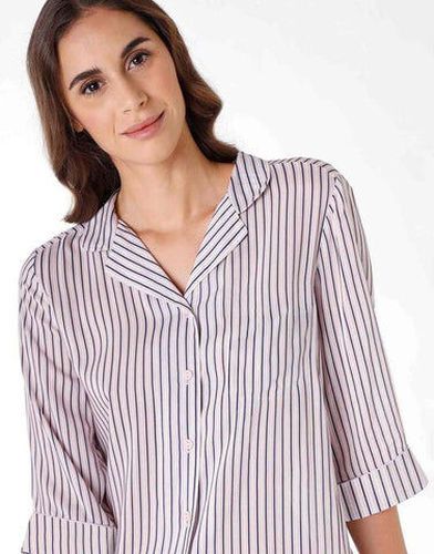 Pyjama long manches 3/4 , à rayures - Féminin - Taille 40/42 40/42 - Lovable - Modalova