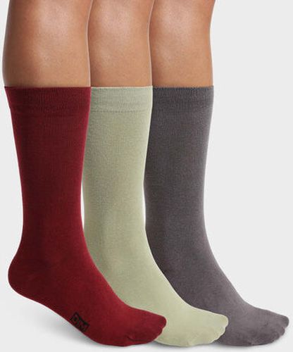 Lot de 3 paires de chaussettes Gris Sauge Coton - Masculin - Taille 39/42 39/42 - Dim - Modalova