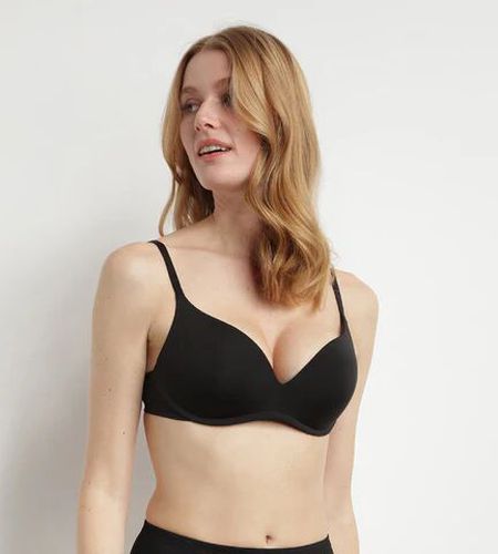 Soutien-Gorge Noir Push-Up en microfibre sans armatures InvisiFree - Féminin - Taille 85A Noir 85A - Dim - Modalova