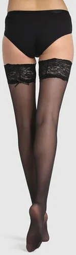Bas autofixant semi-opaque noir jarretière dentelle Up Sexy 25D Noir 1 - Dim - Modalova