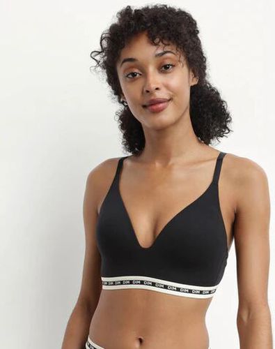 Soutien-gorge triangle en coton modal Noir à bonnets moulés Icons - Féminin - Taille 95A Noir 95A - Dim - Modalova