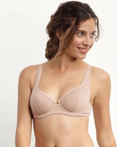 Soutien-gorge corbeille en maille pointelle Café Cosy Living - Féminin - Taille 95E 95E - Dim - Modalova