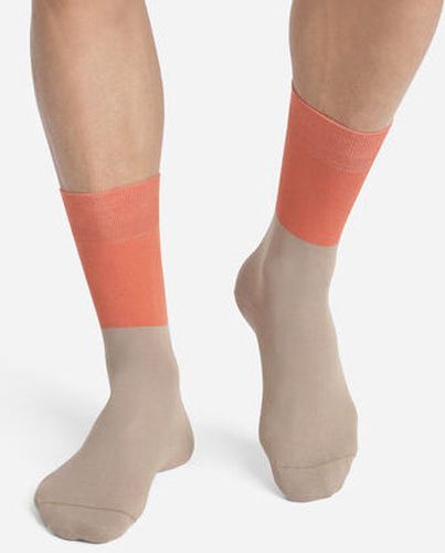 Chaussettes en coton effet colorblock Praline Mode Orange 40/45 - Dim - Modalova
