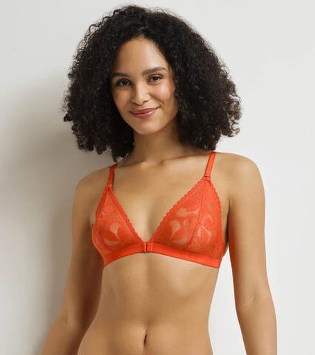 Soutien-gorge triangle sans armatures Orange Art Flowers Orange L - Dim - Modalova