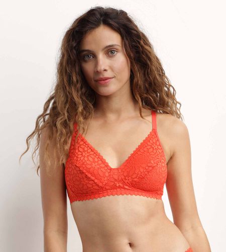 Soutien-gorge triangle sans armature motif floral Daily Dentelle AUF- FEU 105E - Dim - Modalova