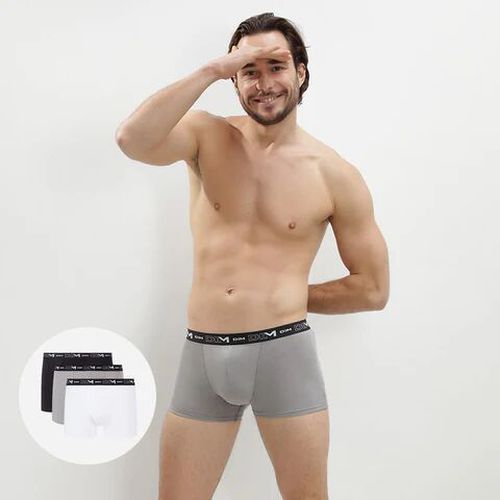 Lot de 3 boxers , et en coton stretch - Masculin - Taille 3 3 - Dim - Modalova