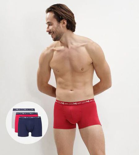 Lot de 3 boxers denim topaze acier Coton Stretch 3 - Dim - Modalova