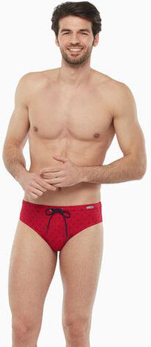 Slip de bain à imprimé ancres contrasté - Masculin - Taille 2 2 - Dim - Modalova