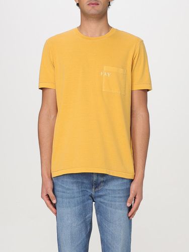 T-Shirt FAY Homme couleur Jaune XL - Fay - Modalova