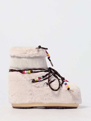 Bottines Plates couleur Blanc 39 - Moon boot - Modalova