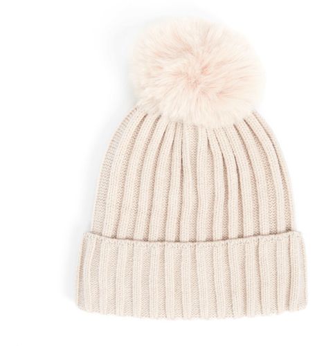 Bonnet Côtelé Uni à Pompon - 3 coloris - Unisexe - Taille unique - coton - Draeger - Modalova