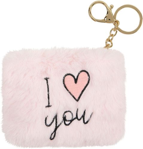 Porte-monnaie peluche I love you - Draeger - Modalova