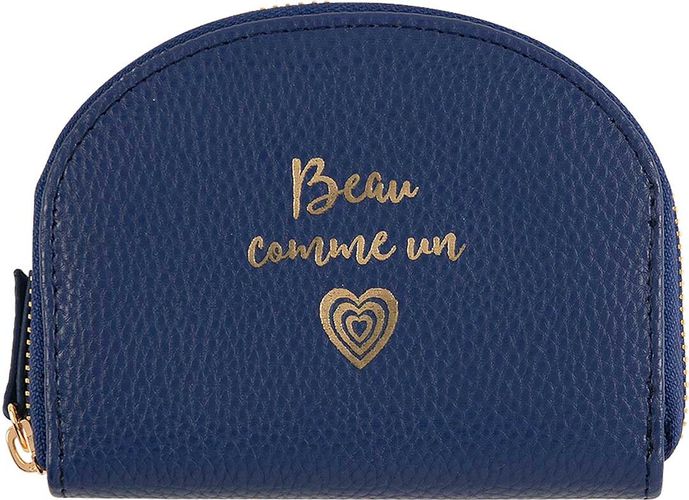 Porte-monnaie - Beau comme un coeur - bleu marine - Draeger - Modalova