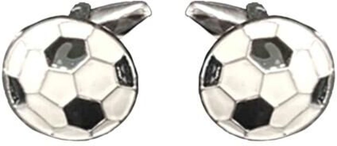 Boutons de manchettes - Ballon de football - Noir et Blanc - Draeger - Modalova
