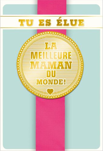Carte Fête des Mères La Meilleure maman du monde - Draeger - Modalova
