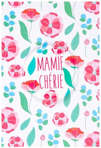 Carte fête des grands-mères avec son Magnet Mamie Chérie - enveloppe incluse - Draeger - Modalova