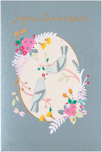 Carte anniversaire de mariage Oiseaux - Draeger - Modalova