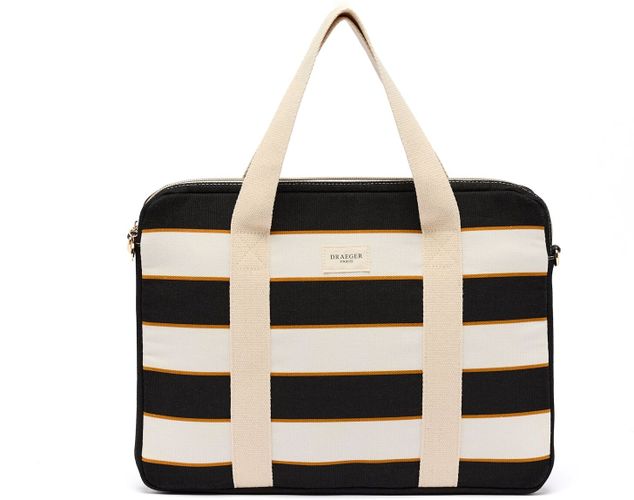 Sac Ordinateur à Rayures Office Chic - Noir - Draeger - Modalova