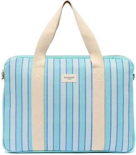 Sac Ordinateur à Rayures Office Chic - Turquoise - Draeger - Modalova