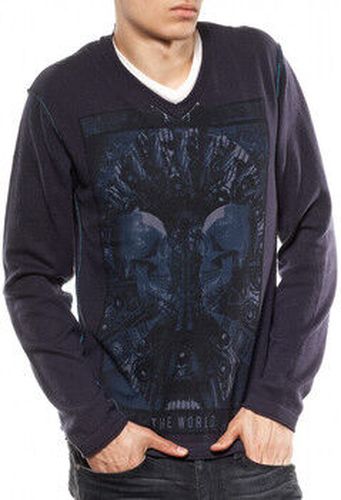 Gilet Pull Col V Breg Indigo Bleu - Japan Rags - Modalova