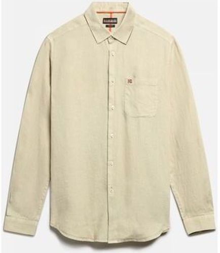 Chemise G-CRETON NP0A4G2Z-GI8 GREEN EUCALYPT Beige - Napapijri - Modalova