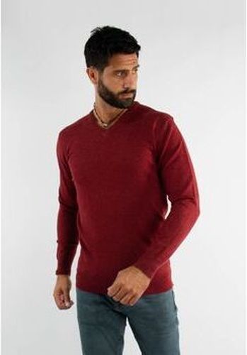 Pull Pull bordeaux touch cashemere avec col V Bordeaux - Hollyghost - Modalova