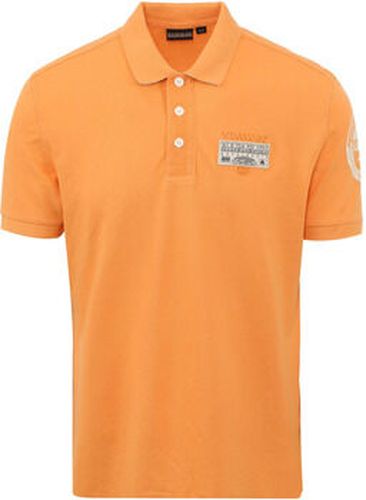 T-shirt Polo Amundsen Orange Orange - Napapijri - Modalova