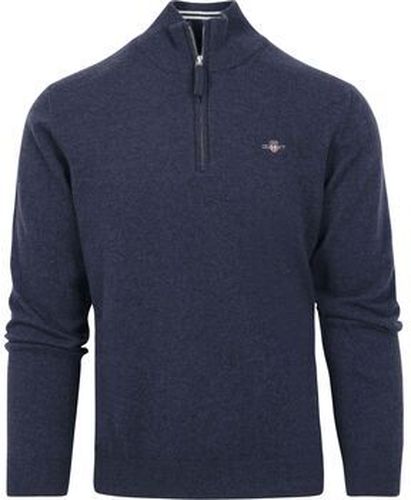 Pull Halfzip Wool Sweater Logo Marine Mélanger Bleu - Gant - Modalova