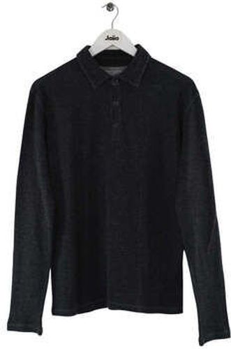 T-shirt Filatures Polo en coton anthracite Noir - Majestic - Modalova