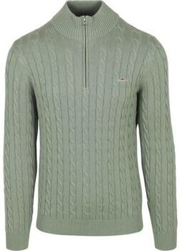 Sweat-shirt Pullover Half-Zip Cable Vert Vert - Gant - Modalova