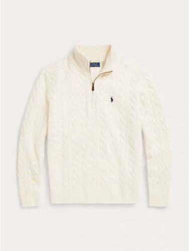 Pull Pull camionneur torsadé blanc en cachemire Blanc - Ralph Lauren - Modalova