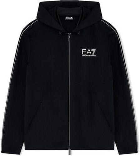 Veste Ea7 Emporio Armani FELPA CAPPUCCIO CON ZIP Noir - Giorgio Armani - Modalova