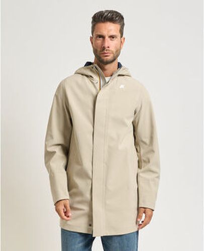Blouson Veste longue Marlyn de avec capuche Beige - K-way - Modalova