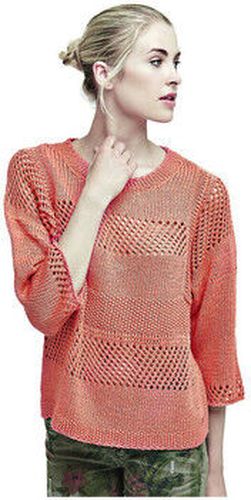 Pull Pull à Manches 3/4 Ines Corail Jaune - Guess - Modalova