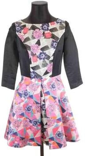 Robe courte Robe en soie Multicolore - Manoush - Modalova