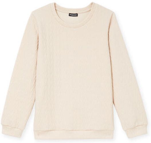Sweat-shirt by - Sweat-shirt maille reliefée Beige - Daxon - Modalova