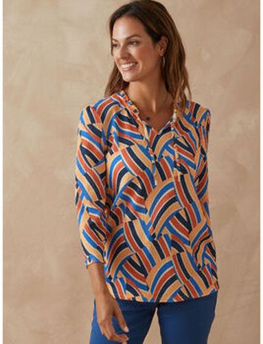 T-shirt by - Tee-shirt fantaisie maille gaufrée Multicolore - Daxon - Modalova