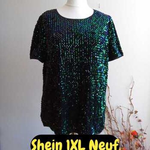 Debardeur Tunique brillante neuve 1XL Vert - Shein - Modalova