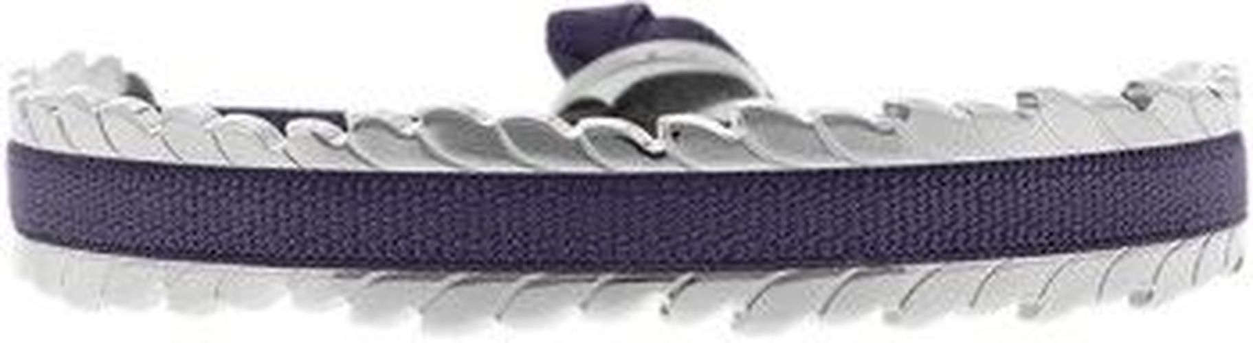 Bracelets Jonc Ruban argenté marine 4 mm blé Blanc - Les Interchangeables - Modalova