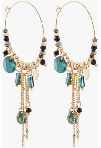 Boucles oreilles Créole chaine résine Vert - Lollipops - Modalova